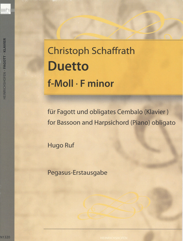 Schaffrath, Christoph % Duetto in f minor-BSN/PN