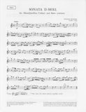 Schaffrath, Christoph % Sonata in d minor - OB/PN (Basso Continuo)