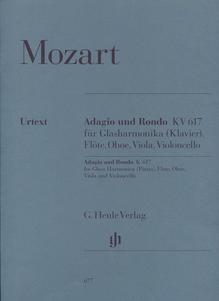 Mozart, Wolfgang Amadeus % Adagio & Rondo (score & parts)-FL/OB/VLA/CEL/PN