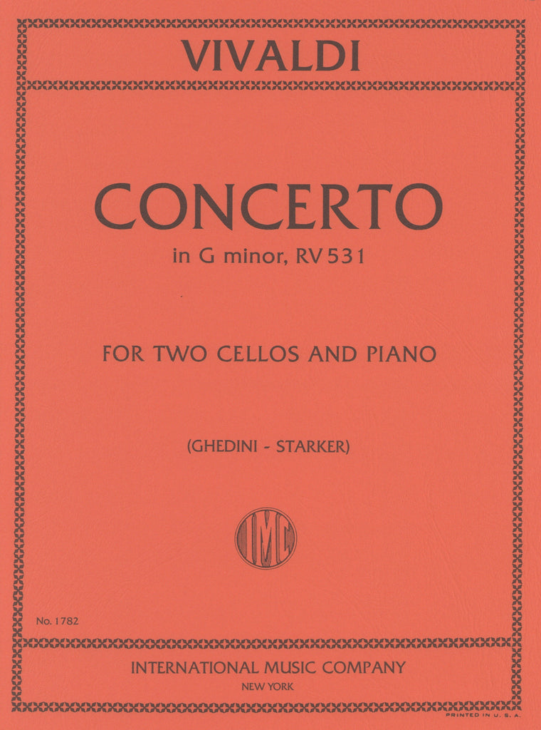 Concerto in g minor, F3, #2, RV531 - 2CEL/PN or 2BS - Trevco Concerto in g minor, F3, #2, RV531 - 2CEL/PN or 2BS - Trevco