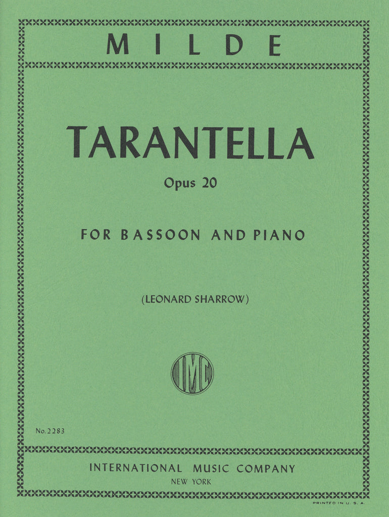 Milde, Ludwig % Tarantella, op. 20 (Sharrow) - BSN/PN