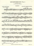 Mozart, Wolfgang Amadeus % Divertimento #1 in Bb Major, K439a (parts only) - FL/CL/BSN