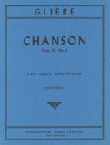 Gliere, Rheinhold % Chanson, op. 35, #3 (West) - OB/PN