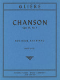Gliere, Rheinhold % Chanson, op. 35, #3 (West) - OB/PN