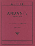 Gliere, Rheinhold % Andante, op. 35, #4 (West) - OB/PN