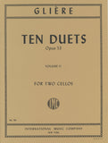 Gliere, Rheinhold % Ten Duets, op. 65, V2 (parts only) - 2BSN or 2CEL