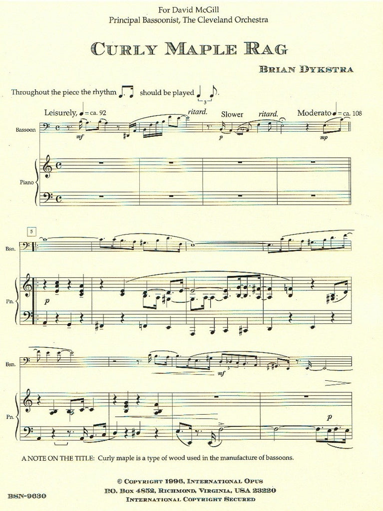 Two Rags - BSN/PN - Trevco Music