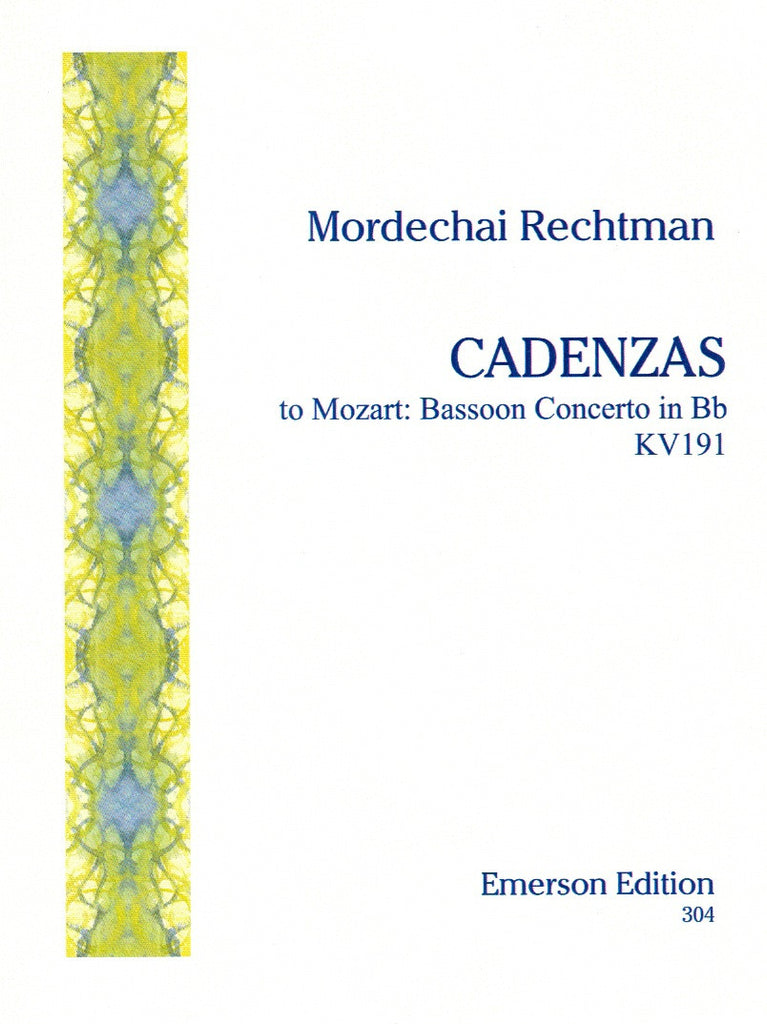 Mozart, Wolfgang Amadeus % Concerto in Bb Major K191 Cadenzas (Rechtman)-BSN
