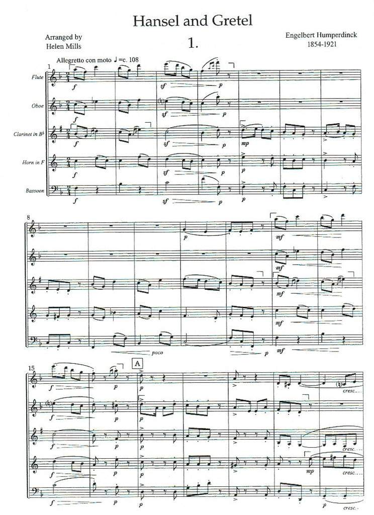 Hansel & Gretel (score & parts) - WW5/NARRATO - Trevco Music Hansel & Gretel (score & parts) - WW5/NARRATO - Trevco Music