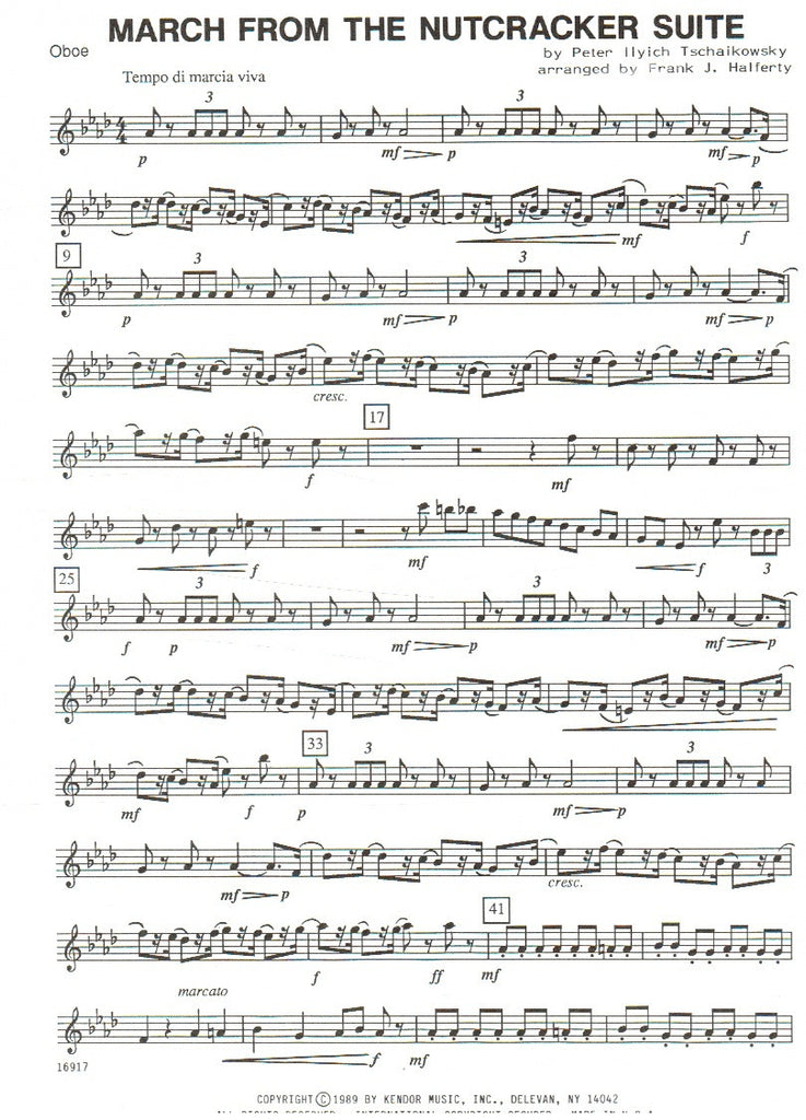 March from The Nutcracker Score Parts Trevco Music