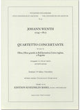 Wenth, Johann % Quartetto Concertante (parts only) - OB/EH/CL/BN