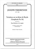 Triebensee, Joseph % Variations on a Theme of Haydn (Symphone #94) (parts only) - 2OB/EH