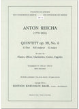 Reicha, Anton % Quintet in G Major Op 99 #6 (Parts Only)-WW5
