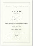 Jadin, Louis Emmanuel % Nocturne #2 in F Major (parts only - FL/CL/HN/BSN