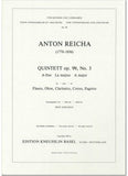 Reicha, Anton % Quintet in A Major Op 99 #3 (Parts Only)-WW5