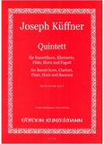 Kuffner, Joseph % Quintet (score & parts) - BASSET HORN/CL/FL/HN/BSN