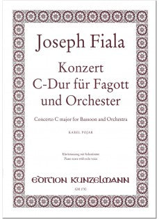 Fiala, Joseph % Concerto in C Major (score) - BSN/ORCH