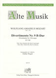 Mozart, Wolfgang Amadeus % Divertimento #9 in Bb Major K240 (parts only) - WW5