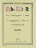 Mozart, Wolfgang Amadeus % Divertimento #13 in F Major, K253 (parts only) - WW5