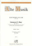 Leclair, Jean-Marie % Concerto in C Major, op. 7, #3 (score only) - OB/ORCH