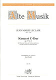 Leclair, Jean-Marie % Concerto in C Major, op. 7, #3 - OB/PN or FL/PN