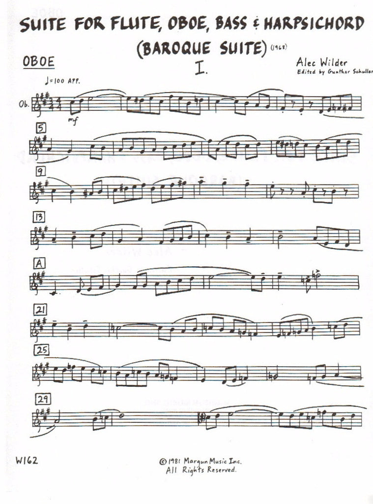 Baroque Suite (1968)-FL/OB/BASS/HARPSICHORD - Trevco Music Baroque Suite (1968)-FL/OB/BASS/HARPSICHORD - Trevco Music