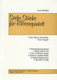 Rehfeld, Kurt % Six Pieces for Woodwind Quintet (Score & Parts)-WW5