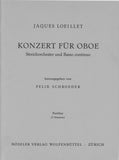 Loeillet, Jacques % Concerto in Eb Major (Score & Parts)-OB/ORCH