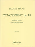 Haag, Hanno % Concertino Op 15 (Score & Set)-OB/BSN/ORCH