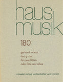 Maasz, Gerhard % Duo in G Major (performance score) - 2FL or FL/OB