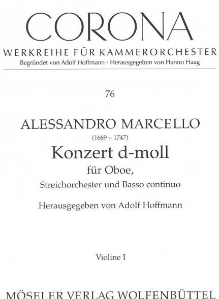 Marcello Oboe Concerto dminor MOS - parts