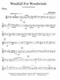 Holcombe, Bill % Windfall for Woodwinds (Score & Parts)-WW5
