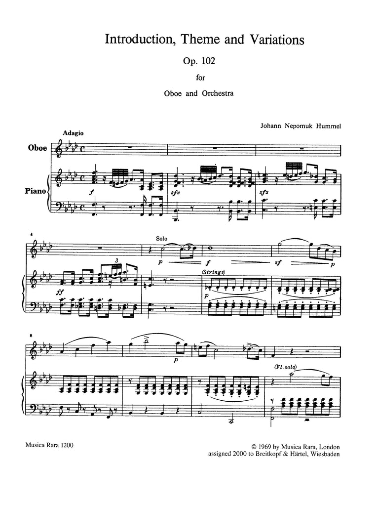 Introduction, Theme & Variations, op. 102 - O - Trevco Music