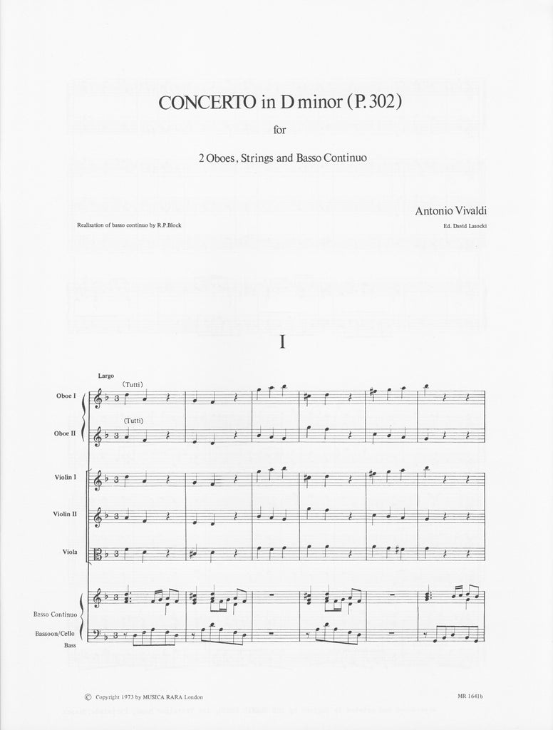 Concerto in d minor, F7 #9, RV535 (score & set) - 2 - Trevco Concerto in d minor, F7 #9, RV535 (score & set) - 2 - Trevco