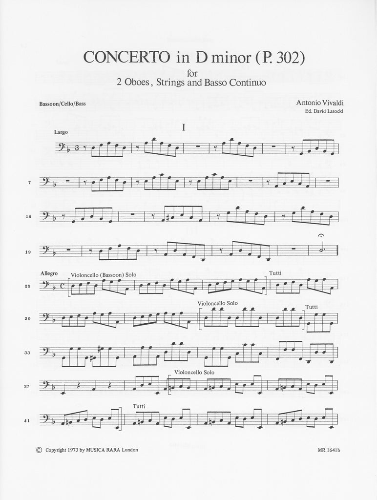 Concerto in d minor, F7 #9, RV535 (score & set) - 2 - Trevco Concerto in d minor, F7 #9, RV535 (score & set) - 2 - Trevco