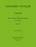 Vivaldi, Antonio % Concerto in a minor F7 #5 RV461 (Score & Parts)-OB/STGS