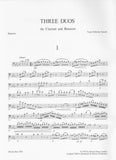 Tausch, Franz Wilhelm % Three Duos, op. 21 (parts only) - CL/BSN