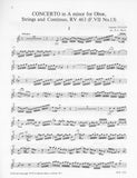 Vivaldi, Antonio % Concerto in a minor, F7 #13, RV463 (score & parts) - OB/STGS