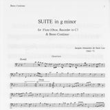 Saint-Luc, Jacques Alexandre de % Suite in g minor - OB/PN (Basso Continuo)