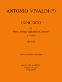 Vivaldi, Antonio % Concerto in C Major, F7, #20, RV446 - OB/PN