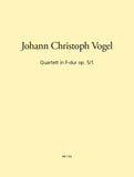 Vogel, Johann Christoph % Quartet in F Major Op 5 #1 (Score & Parts)-BSN/VLN/VLA/CEL