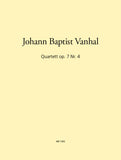 Vanhal (Wanhal), Johann Baptiste % Quartet in Eb Major, op. 7, #4 (parts only) - OB/VLN/VLA/CEL
