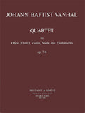 Wanhal, Johann Baptiste % Quartet in C Major Op 7 #6 (parts only)-OB/STG3