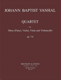 Wanhal, Johann Baptiste % Quartet in C Major, op. 7, #6 (parts only) - OB/STG3