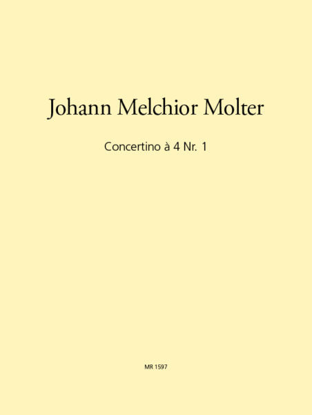Molter, Johann Melchior % Concerto a4 #1 MWV VIII, 5 (Score & Parts)-TPT/2OB/BSN