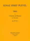 Pleyel, Ignaz % Trio in Eb Major, op. 20, #2 (score & parts) - 2CL/BSN