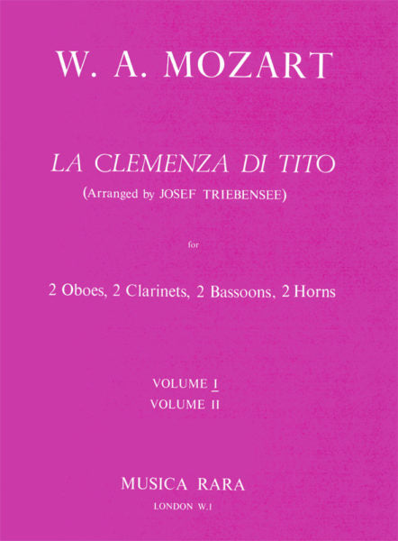 Mozart, Wolfgang Amadeus % La Clemenza Di Tito V1 (Score & Parts)-WW8