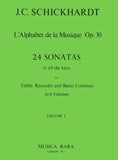 Schickhardt, Johann Christian % L'Alphabet de la Musique, op. 30, V1 - OB/PN (Basso Continuo)