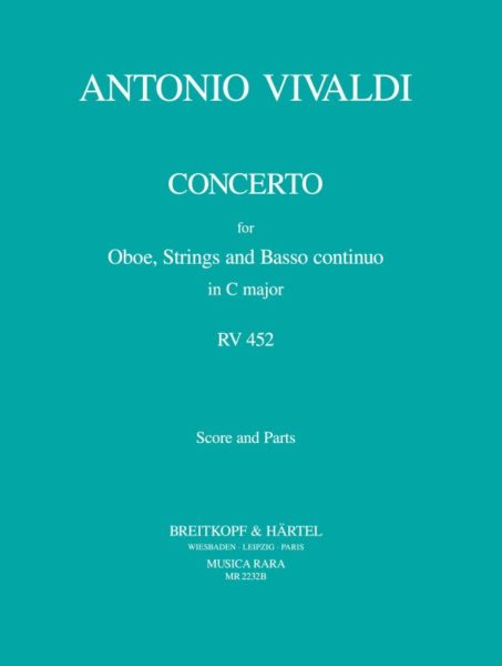 Concerto in C Major F7 17 RV452 Score Parts OB Trevco Music