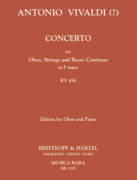 Vivaldi, Antonio % Concerto in F Major, F7 #18, RV458 - OB/PN